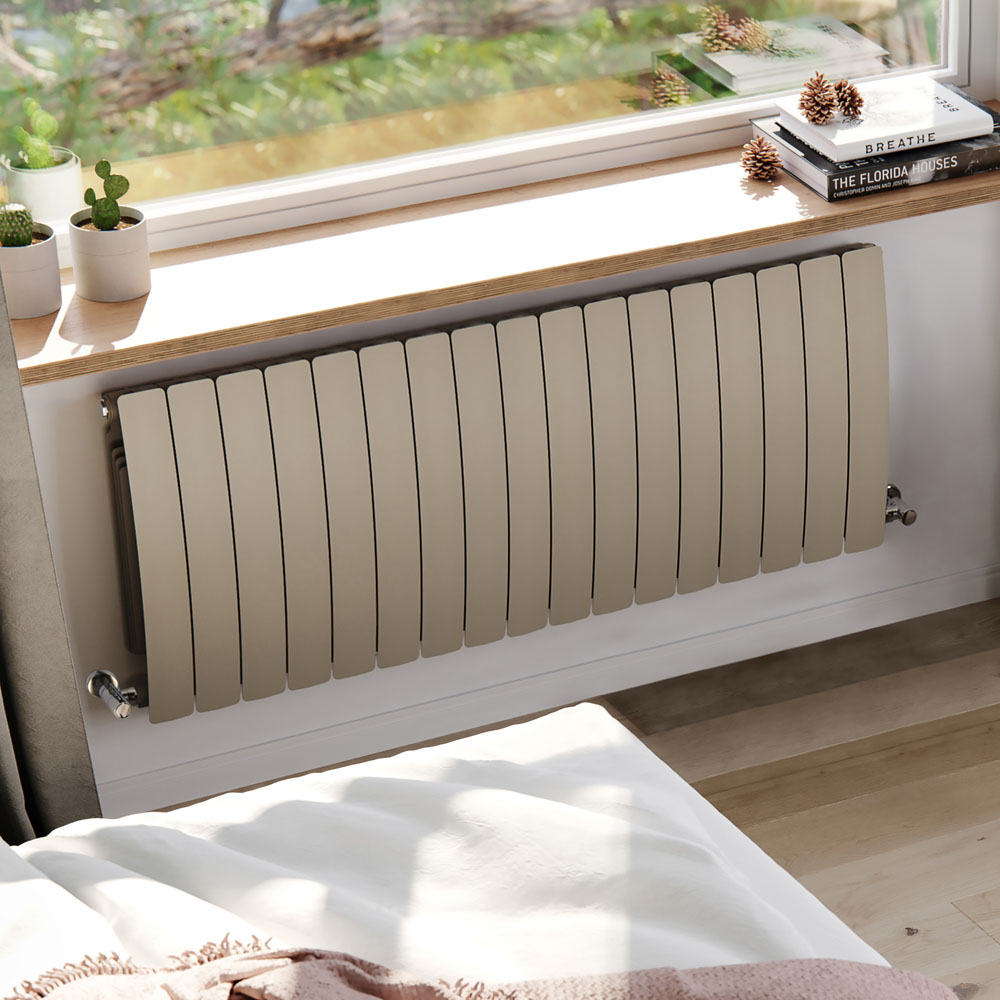 Terma Bergamo 6530BTU Quartz Mocha 17 Section Radiator 590 x 1360mm Image 2