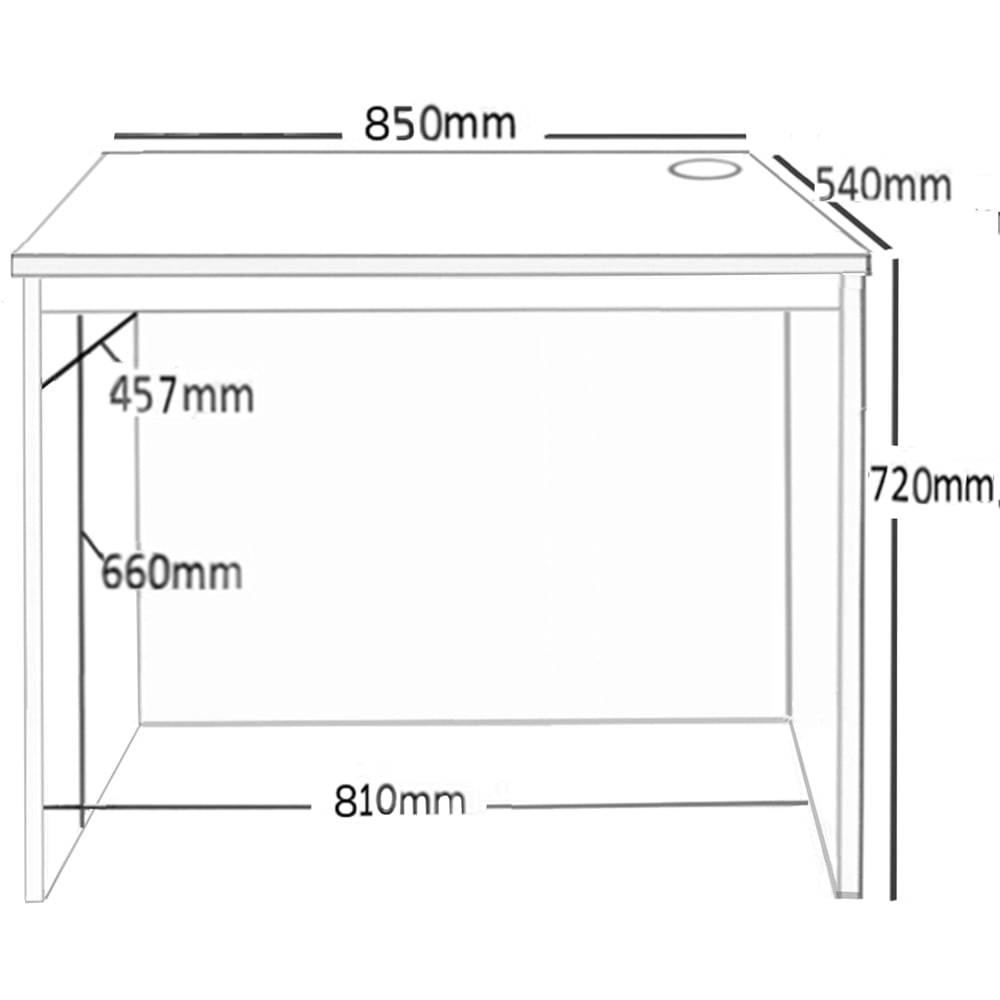 R White Cabinets Home Office Desk White Image 5