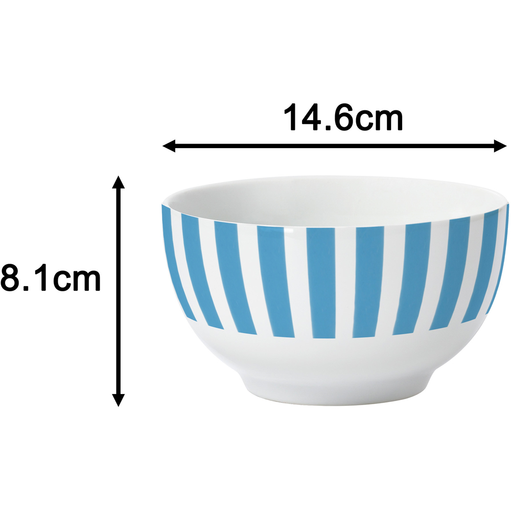 Waterside Split Stripe Soft Blue 24 Piece Dinner Set Image 7