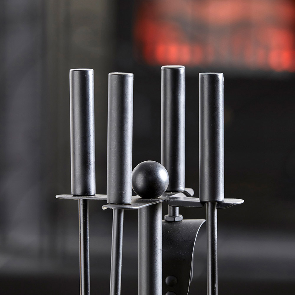 Inglenook Fireside 5 Piece Round Fire Companion Set Image 3