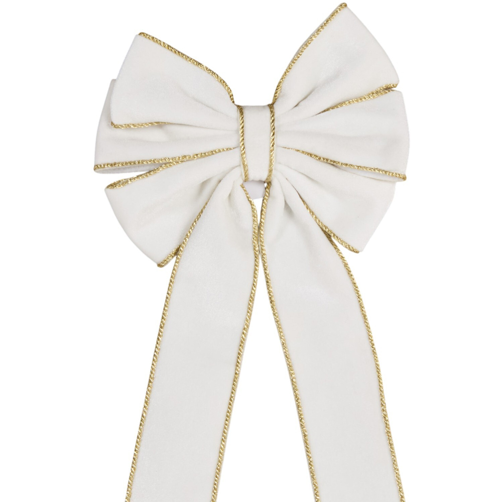 Bow Decoration Clip White Image 4