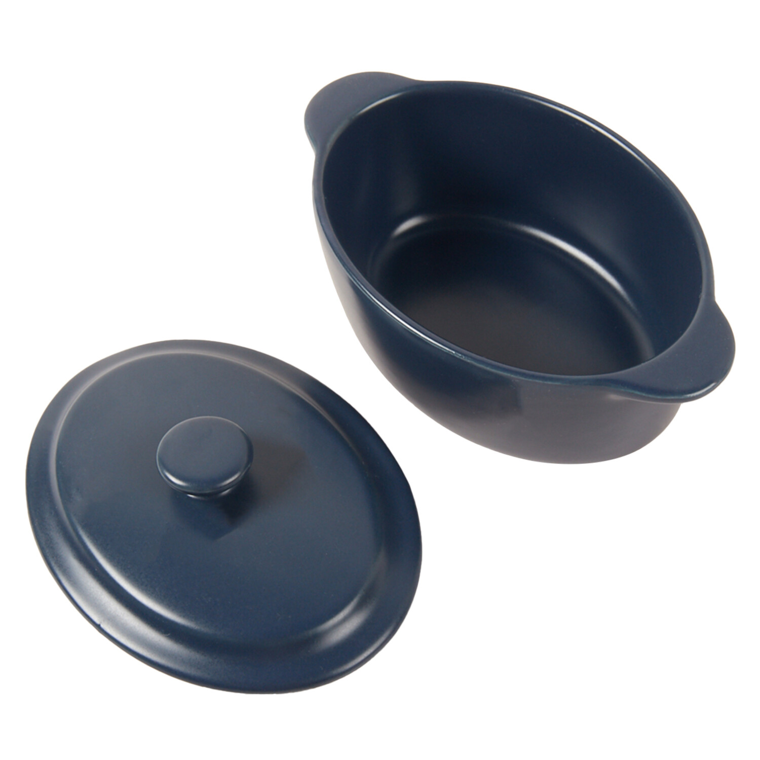 Blue Oval Casserole 14cm - Blue Image 5