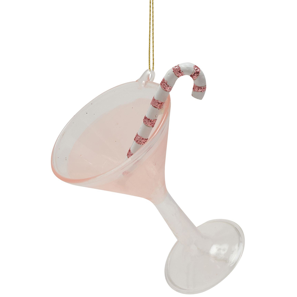 The Christmas Gift Co Girls Night Glass Tree Decoration 2 Pack Image 3