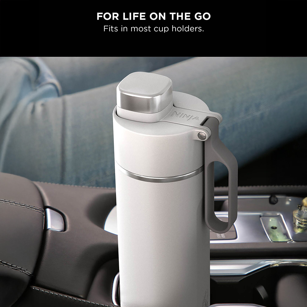 Ninja Thirsti White Travel Bottle 530ml Image 6