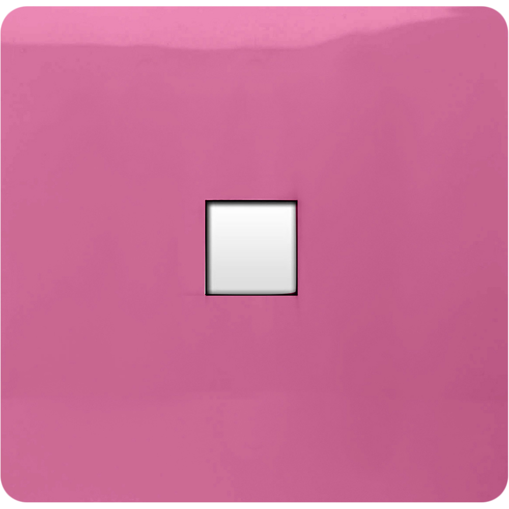 Trendi Switch 1 Gang RJ45 Cat 5e Candy Pink PC Ethernet Socket Image 1