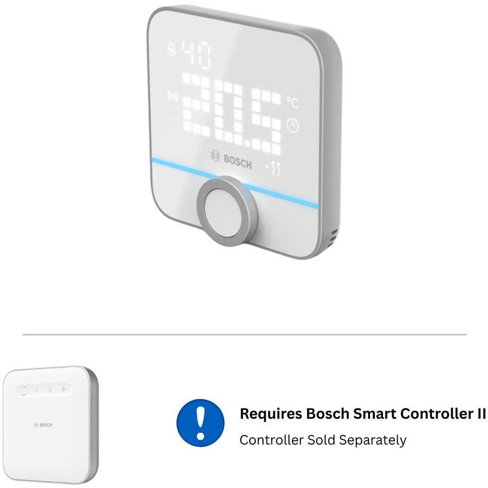 Bosch White Smart Wireless Home Room Thermostat II with LED Display Image 8