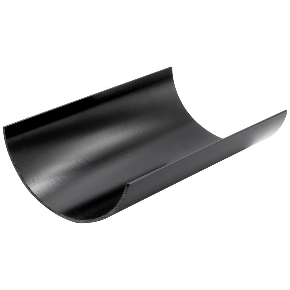 FloPlast Half Round Gutter Black 112mm x 3m Image 4