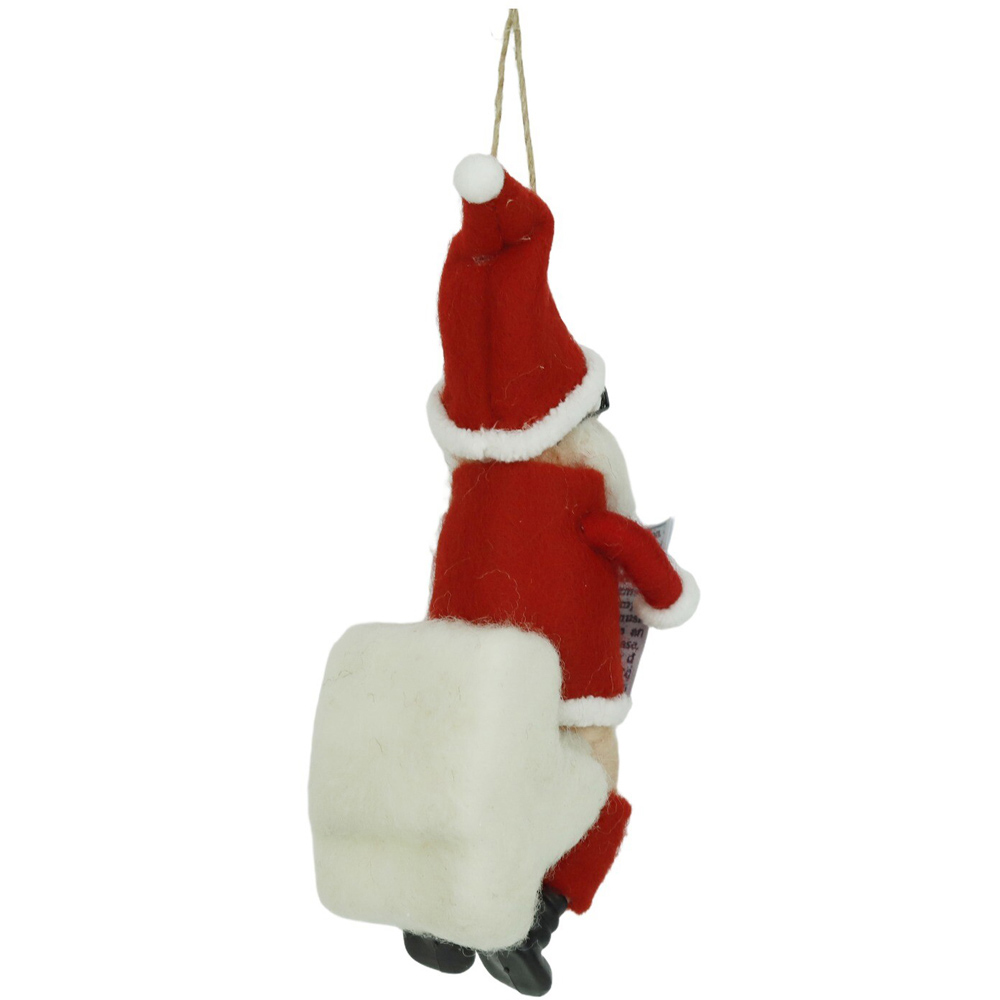 Wool Novelty Santa Hanging Decoration Image 4