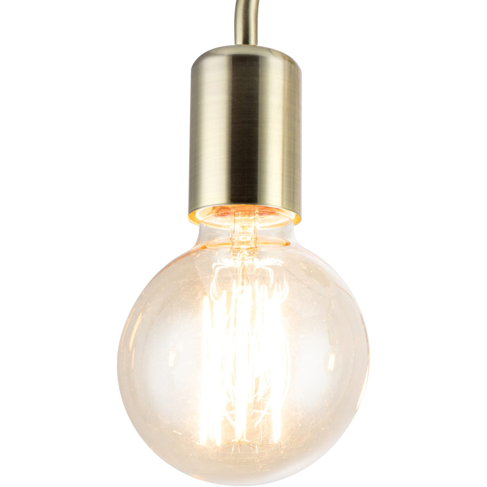 Cosylyte Fraser 3 Light Brushed Brass Metal Flush Ceiling Light Image 4