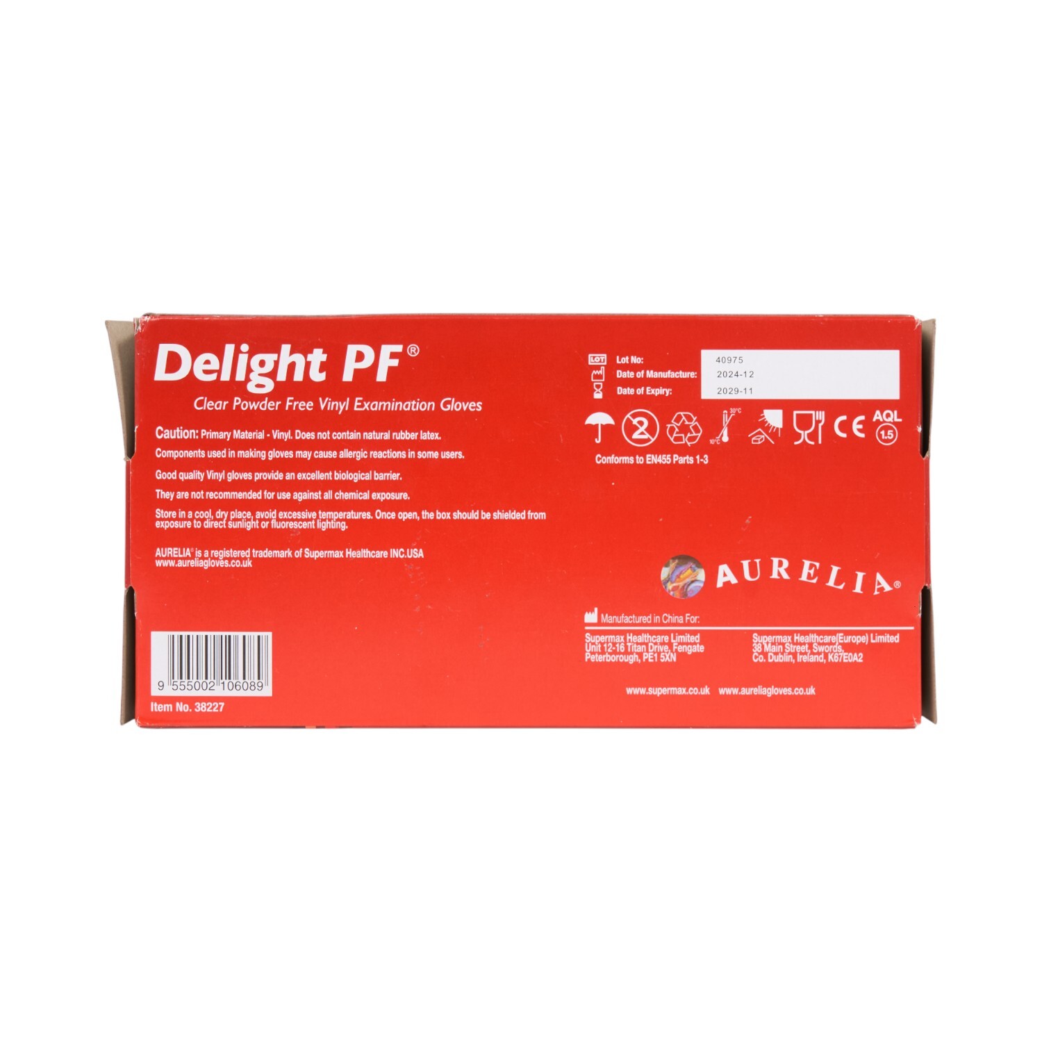 Pack of 100 Vinyl Powder Free Gloves Clear Medium Image 4