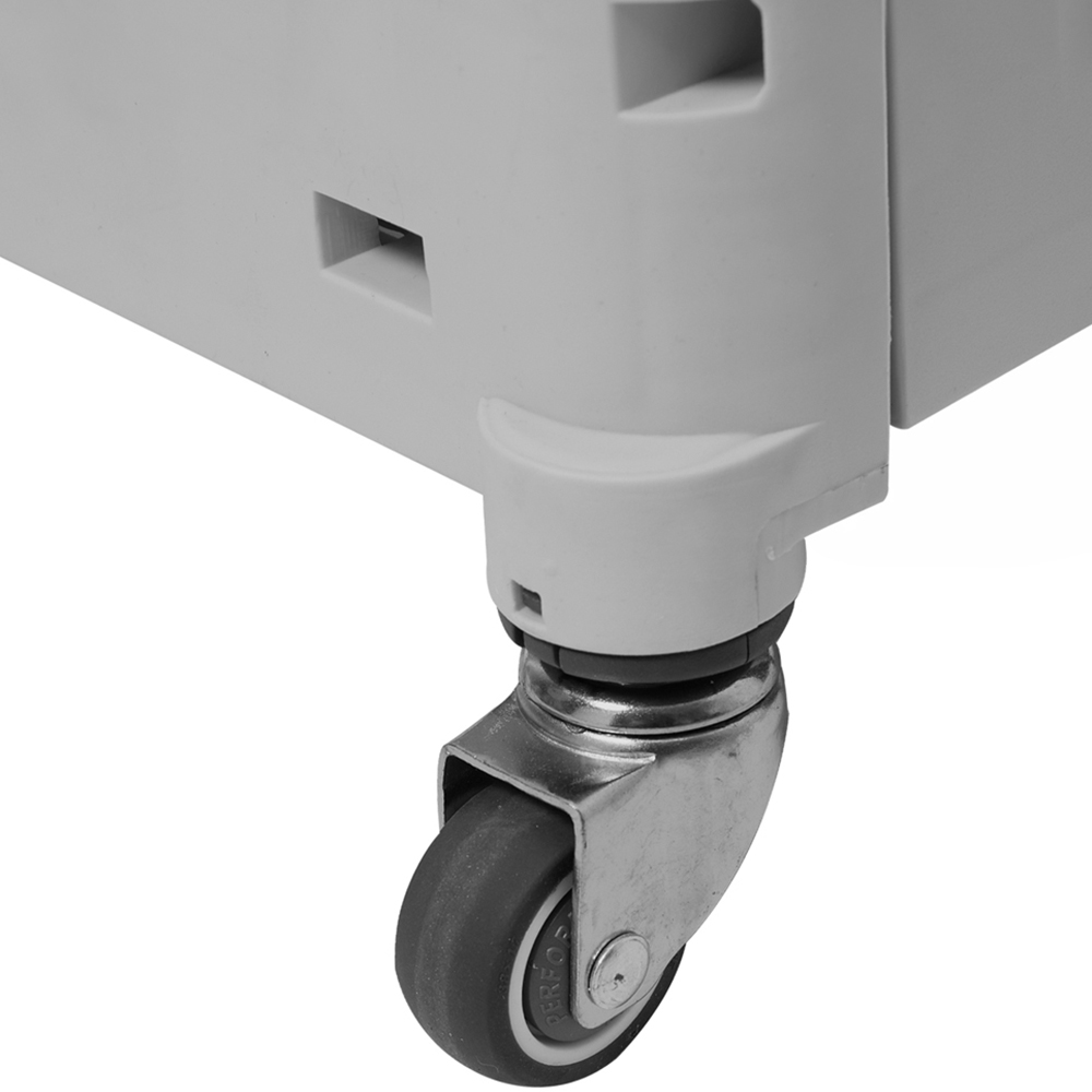 Living and Home 65L Grey Folding Shopping Trolley Image 3