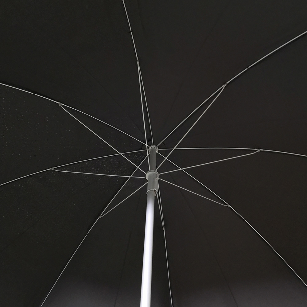 Samuel Alexander Lightweight Garden Parasol with Black Canopy 1.94m Image 4