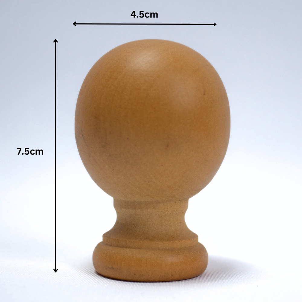 Caecus FX 300cm Wooden Walnut Eyelet Curtain Pole Image 5