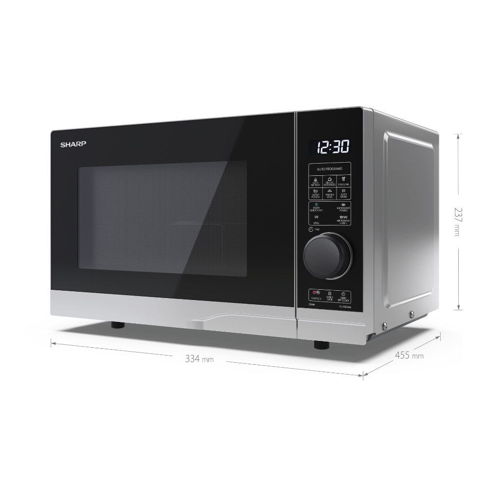Sharp YC-PG204AU-S 20L Grill Jog Dial Microwave 700W Image 4