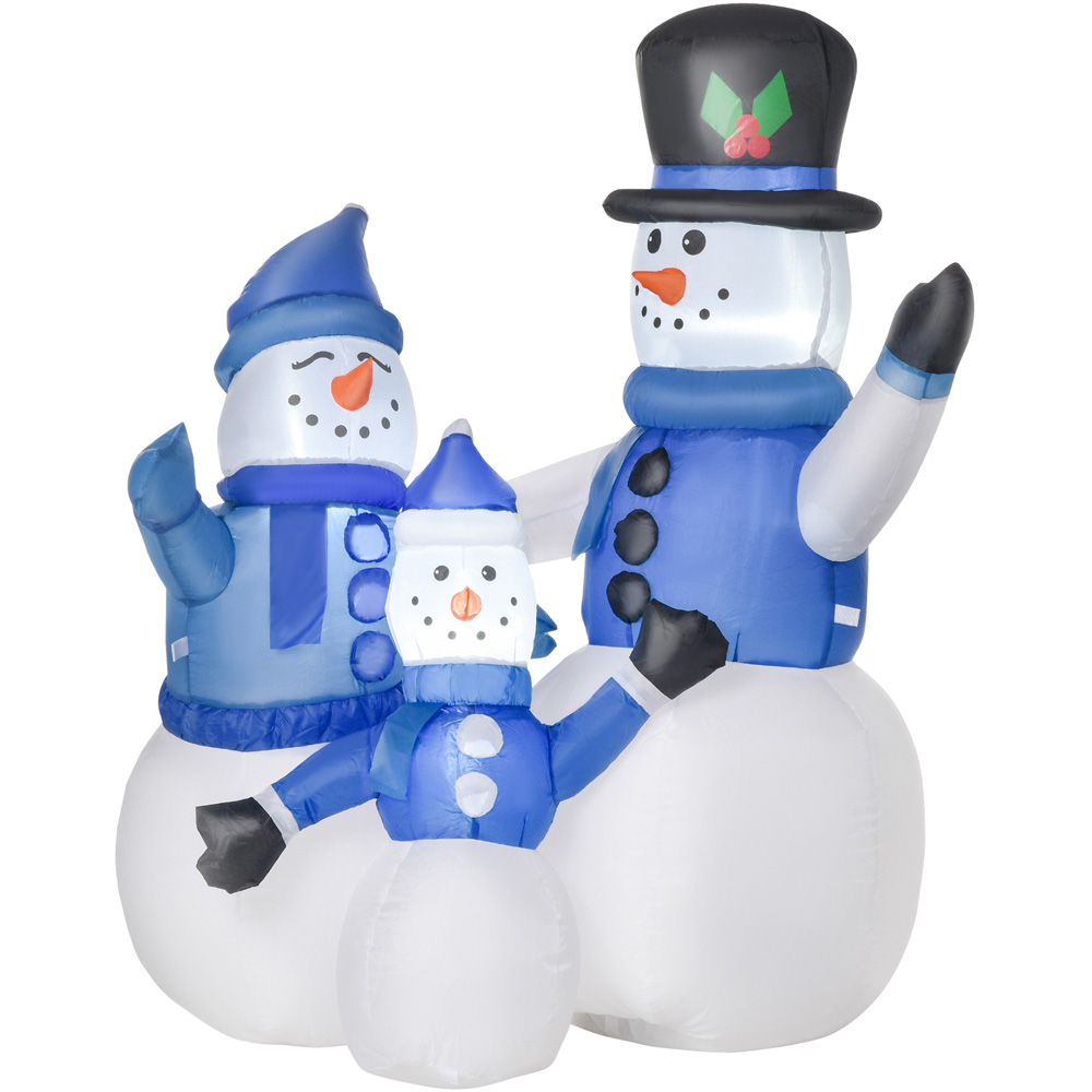 Everglow LED Inflatable Christmas Snowman Family Decoration 3.9ft Image 2