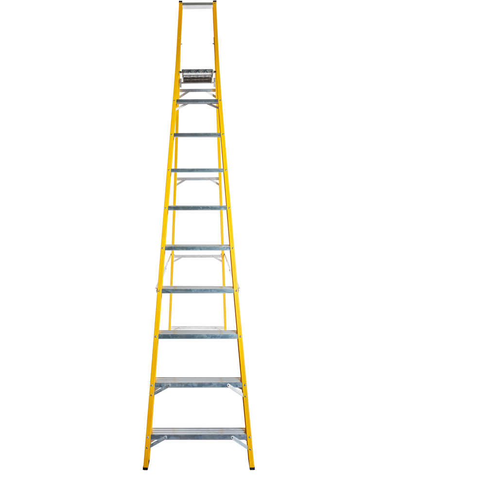 Lyte Ladders and Towers MagnaStep 10 Tread Glassfibre Platform Step Ladder Image 2