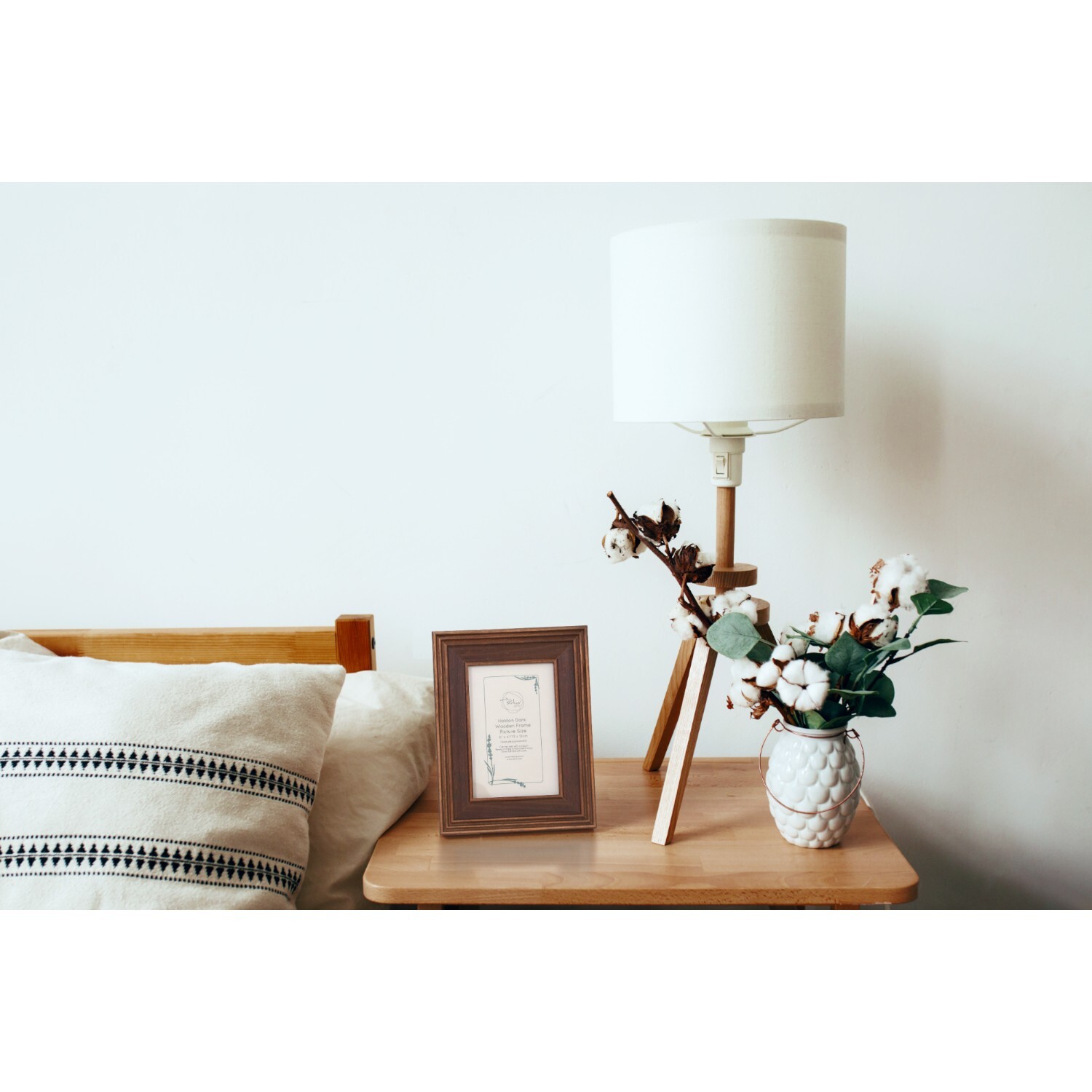 Haldon Wooden Frame Brown 6 x 4in Image 2