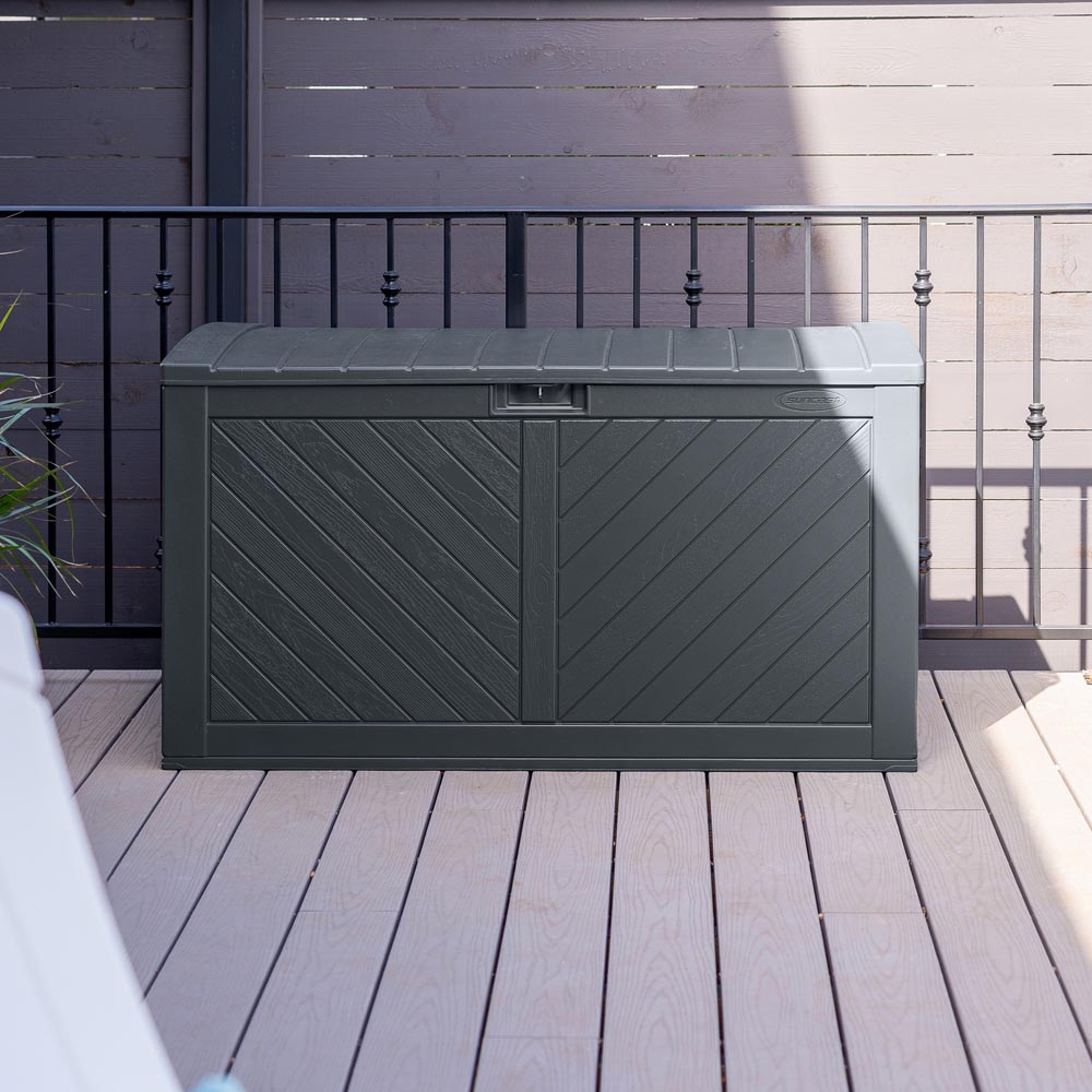Suncast Colorado 507L Cyberspace Grey Storage Box Image 4