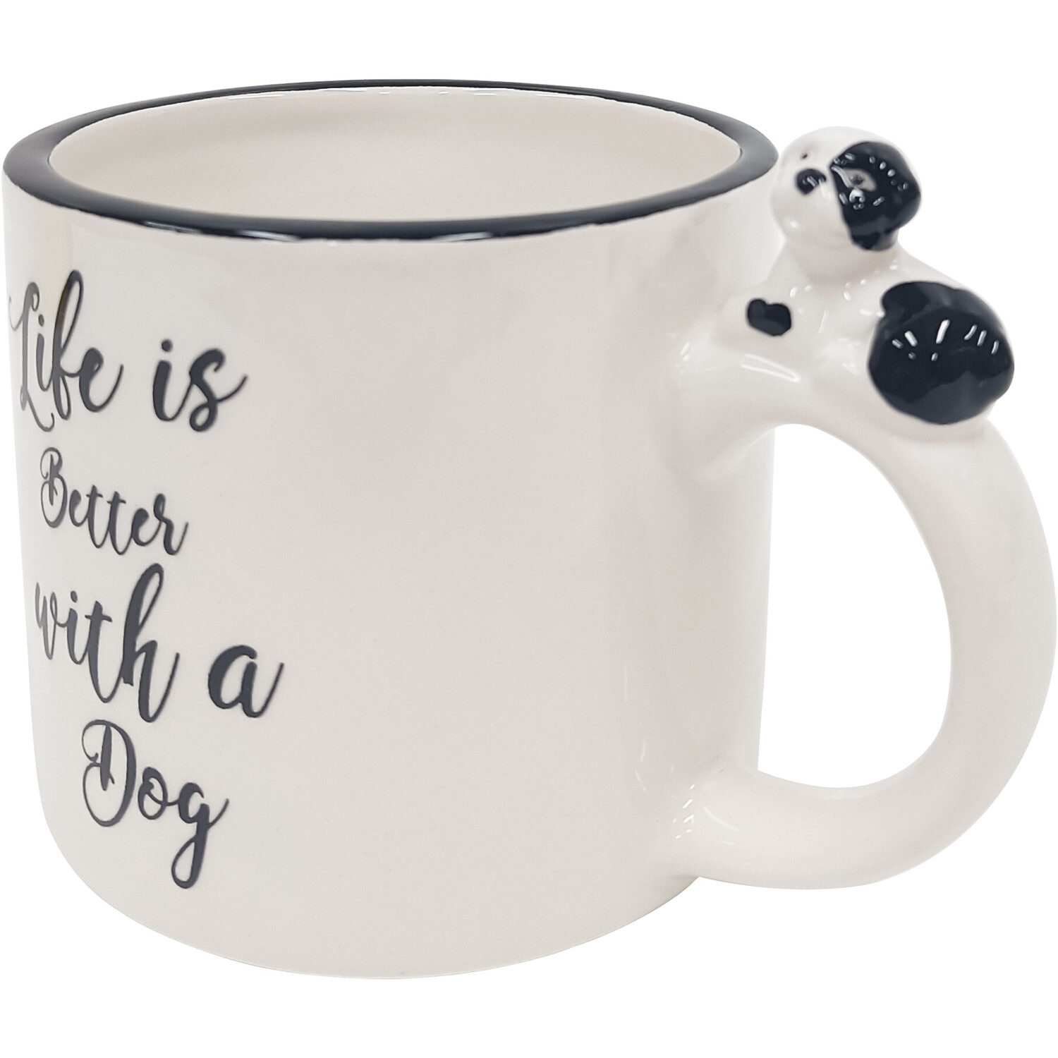 Life is Better with a Dog Mug - White Image 4