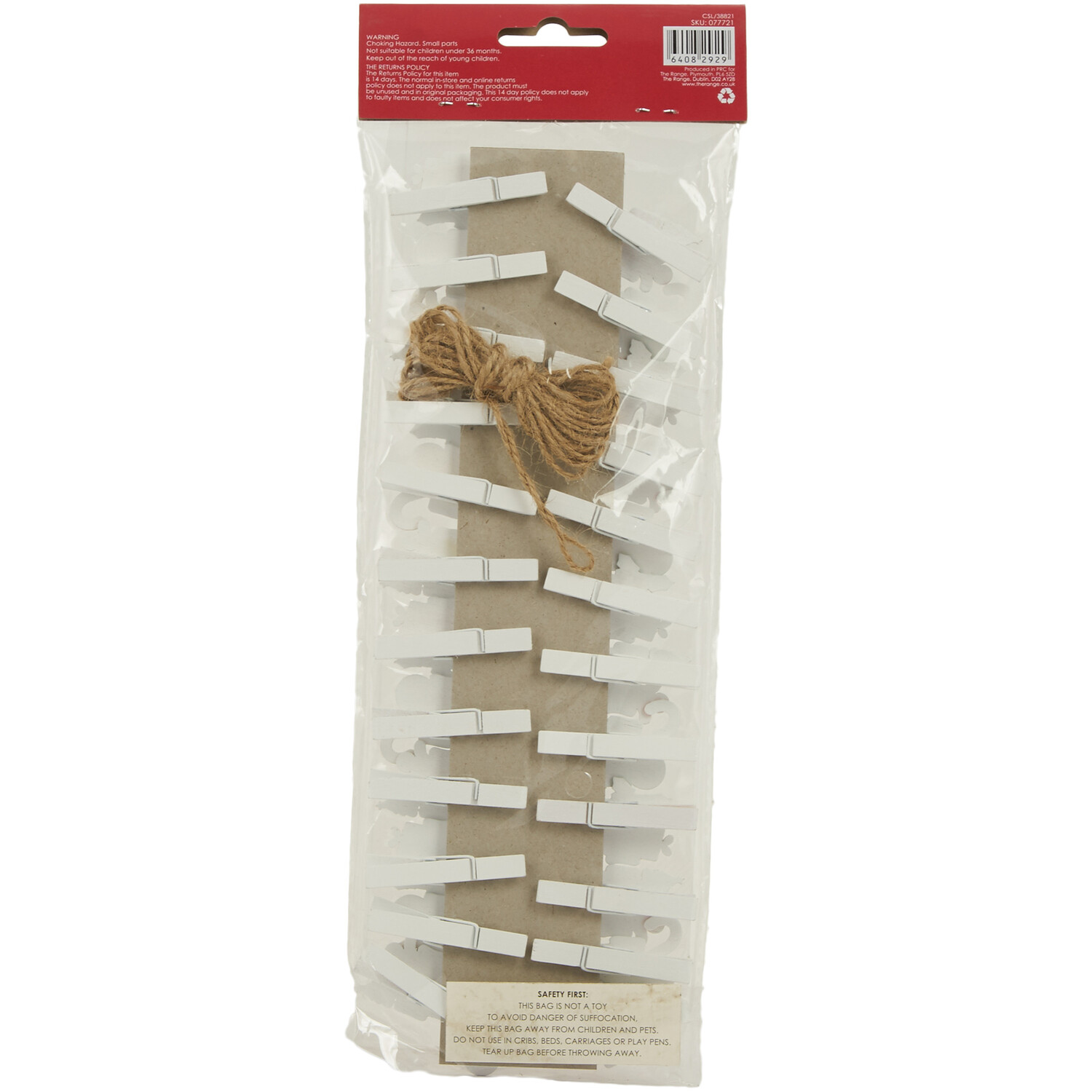 Pack of 24 Christmas Stocking Advent Pegs Image 5