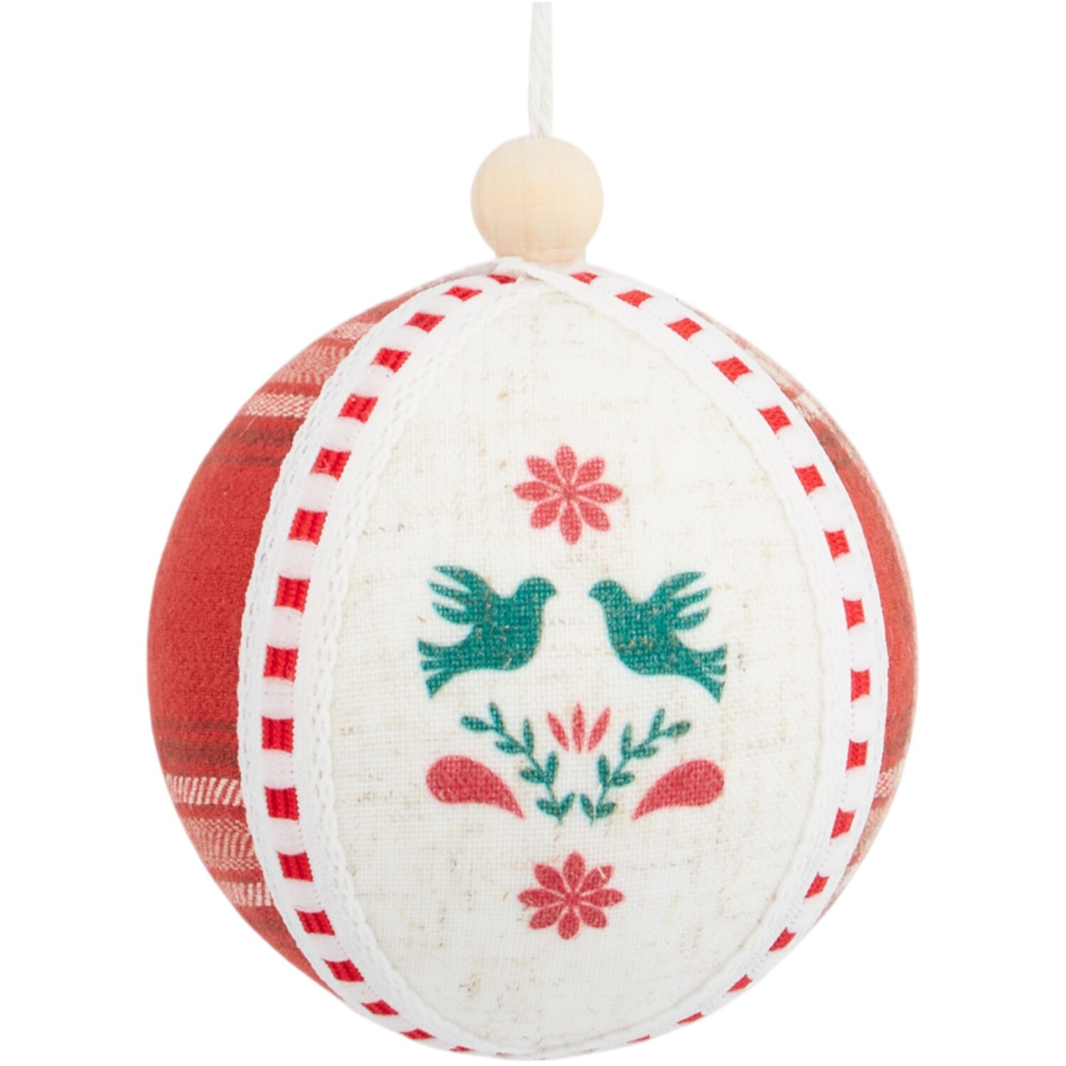 Tartan Fabric Bauble Image 5