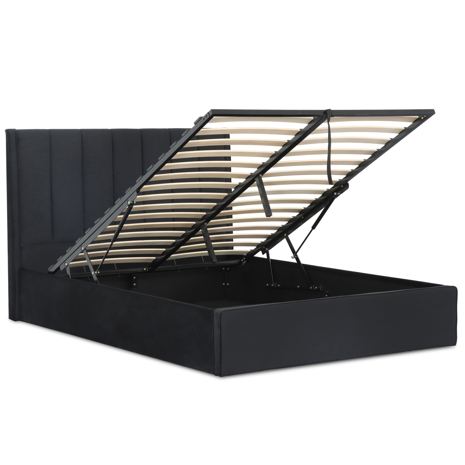 Willow Ottoman Black - Black / King Image 8