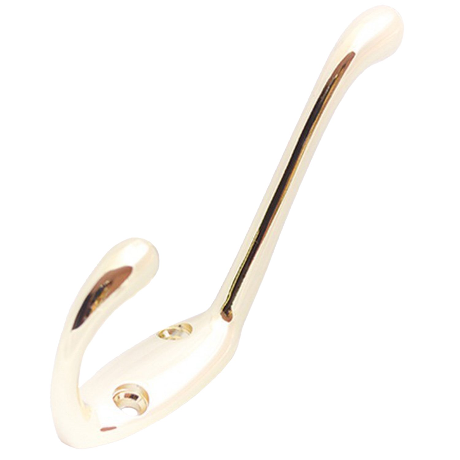 Brown 2 Prong Hat and Coat Hook Image 1