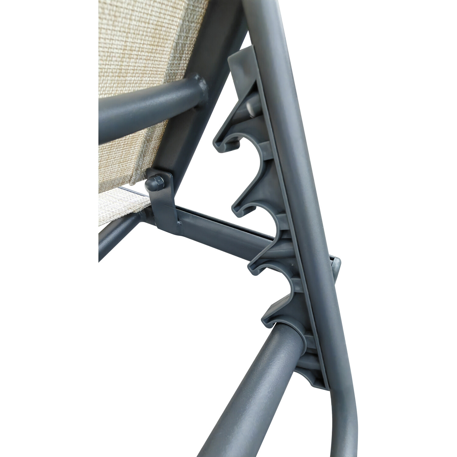 Outdoor Essentials Porto 6 Seater Textilene Dining Set Grey Image 7