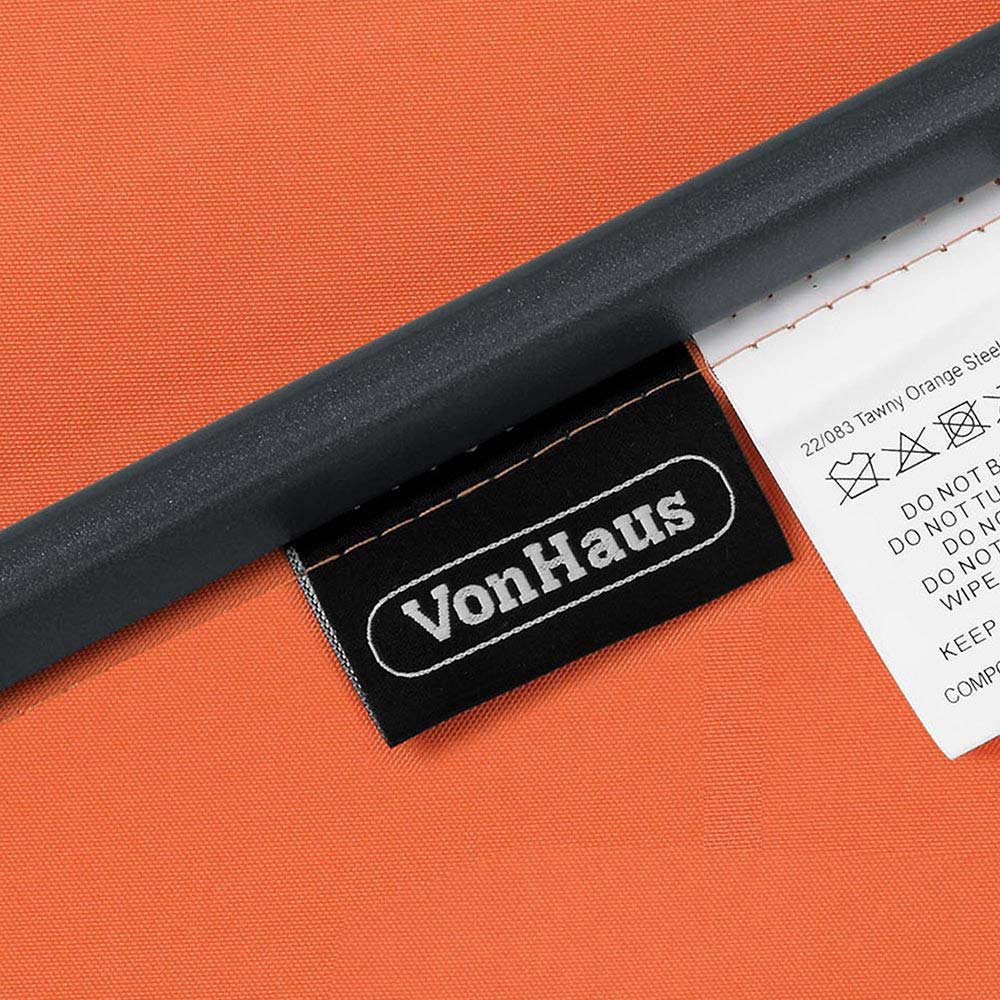 VonHaus Burnt Orange Steel Parasol 2.7m Image 4