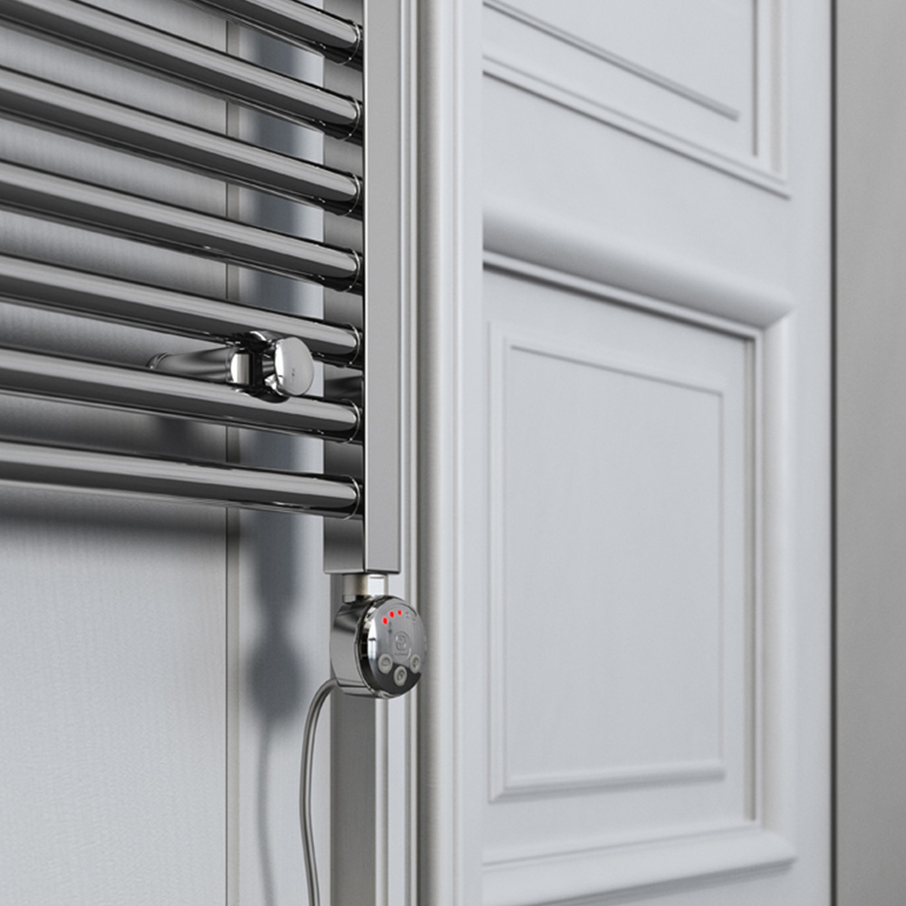 Terma Leo E 682BTU Chrome Electric Variable Temperature Towel Rail 800 x 500mm Image 5