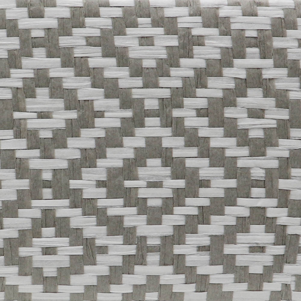 JVL Argyle Grey Rectangular Paper Storage Basket with PU Handles Image 4