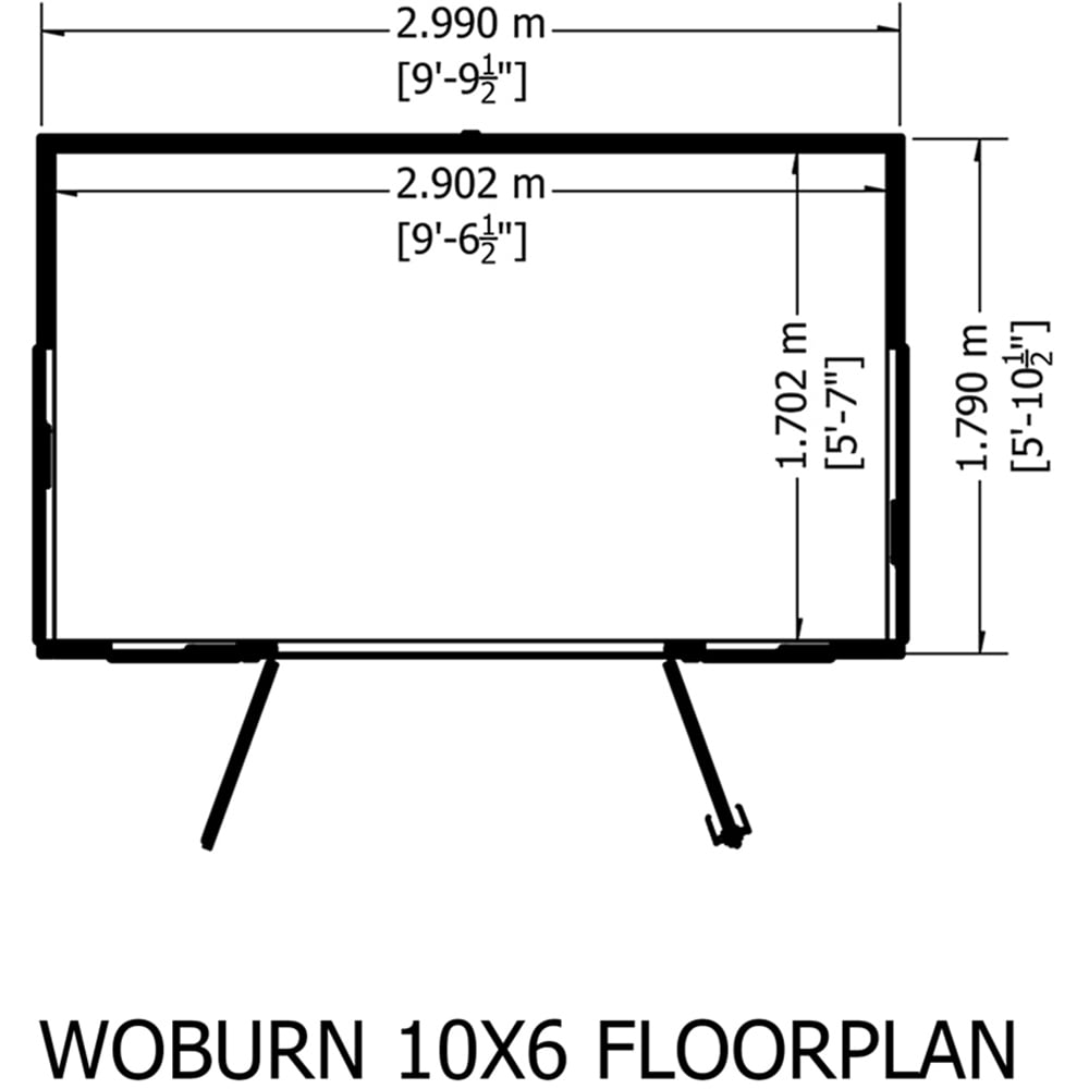 Shire Woburn 10 x 6ft Shiplap Garden Shed Image 7