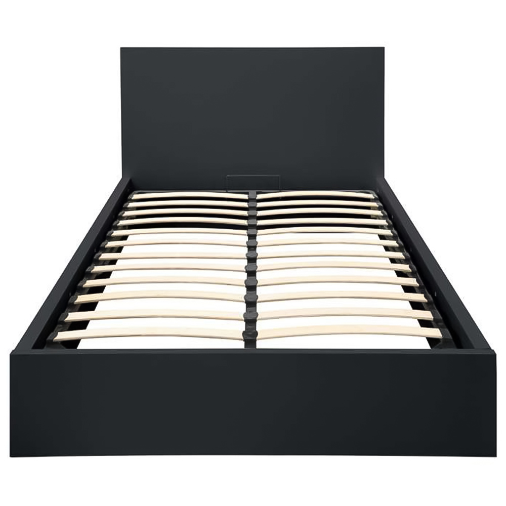 Oslo Double Black Ottoman Bed Image 3