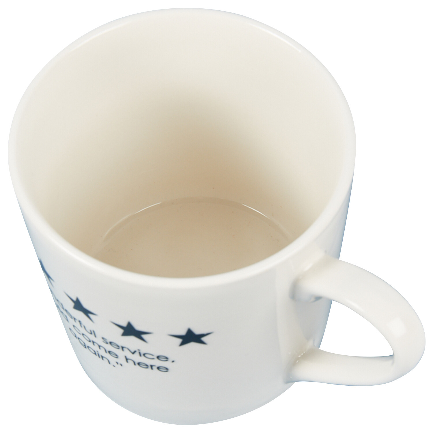 5 Star Boston New Conical Mug - White Image 3