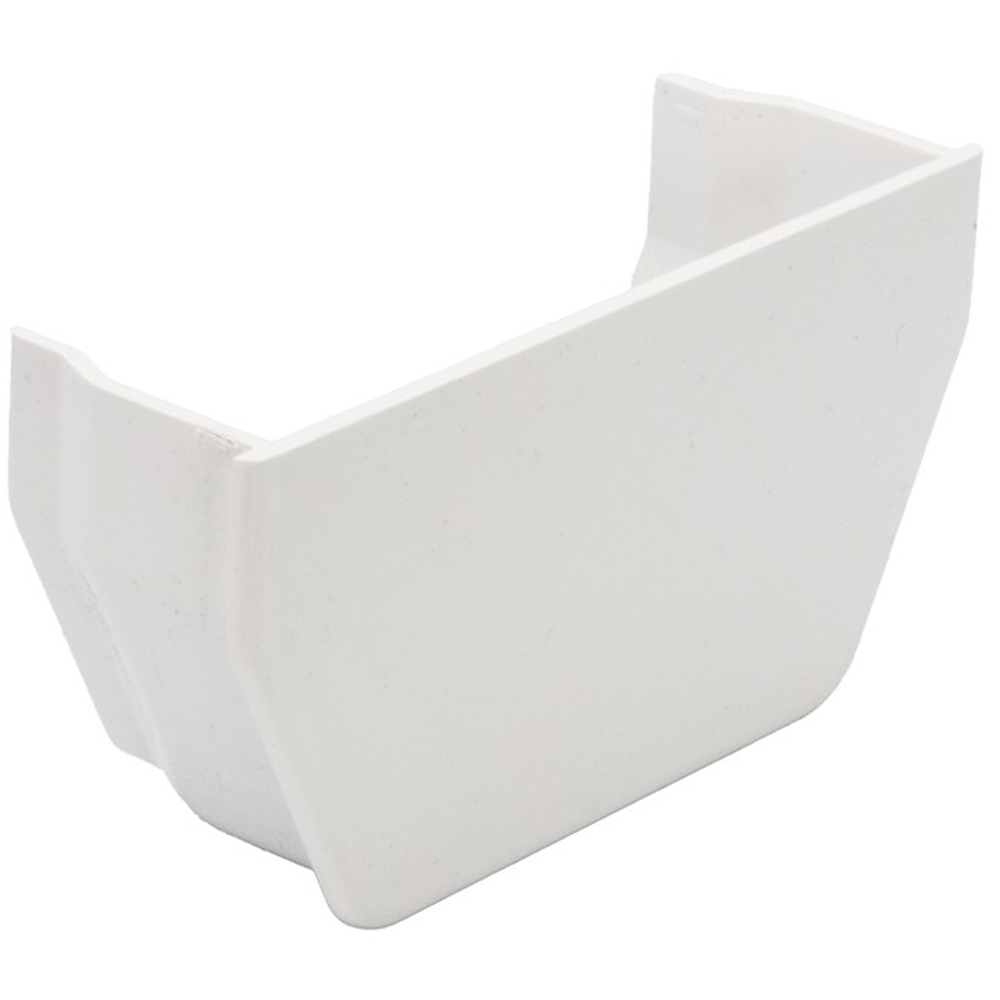FloPlast Square Gutter Internal Stop End White 114mm Image 4