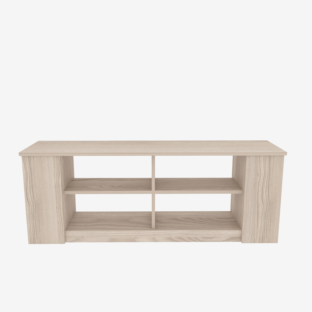 Decorotika Space 8 Shelf White TV Unit Image 2