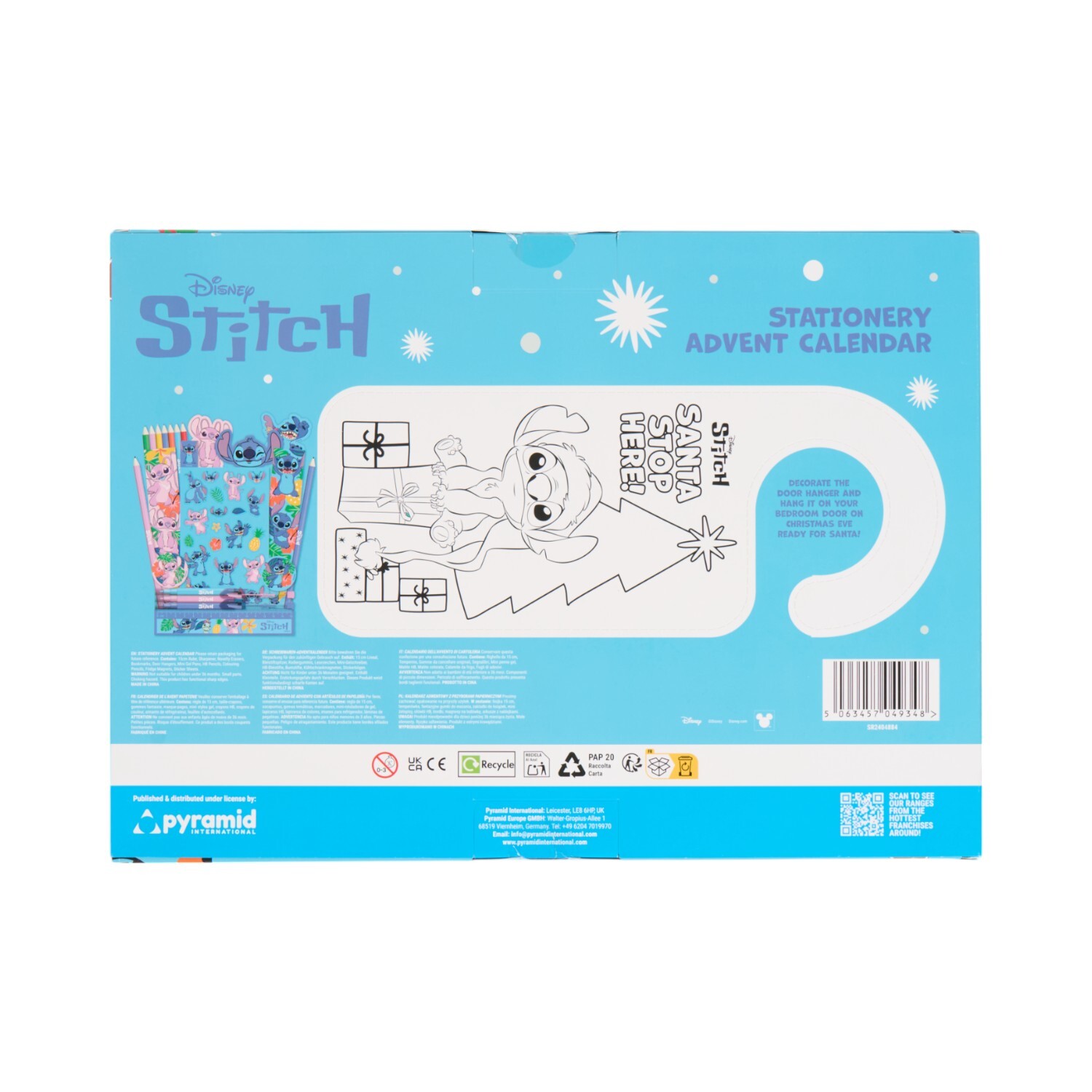 Stitch Stationery Advent Calendar Blue Image 2