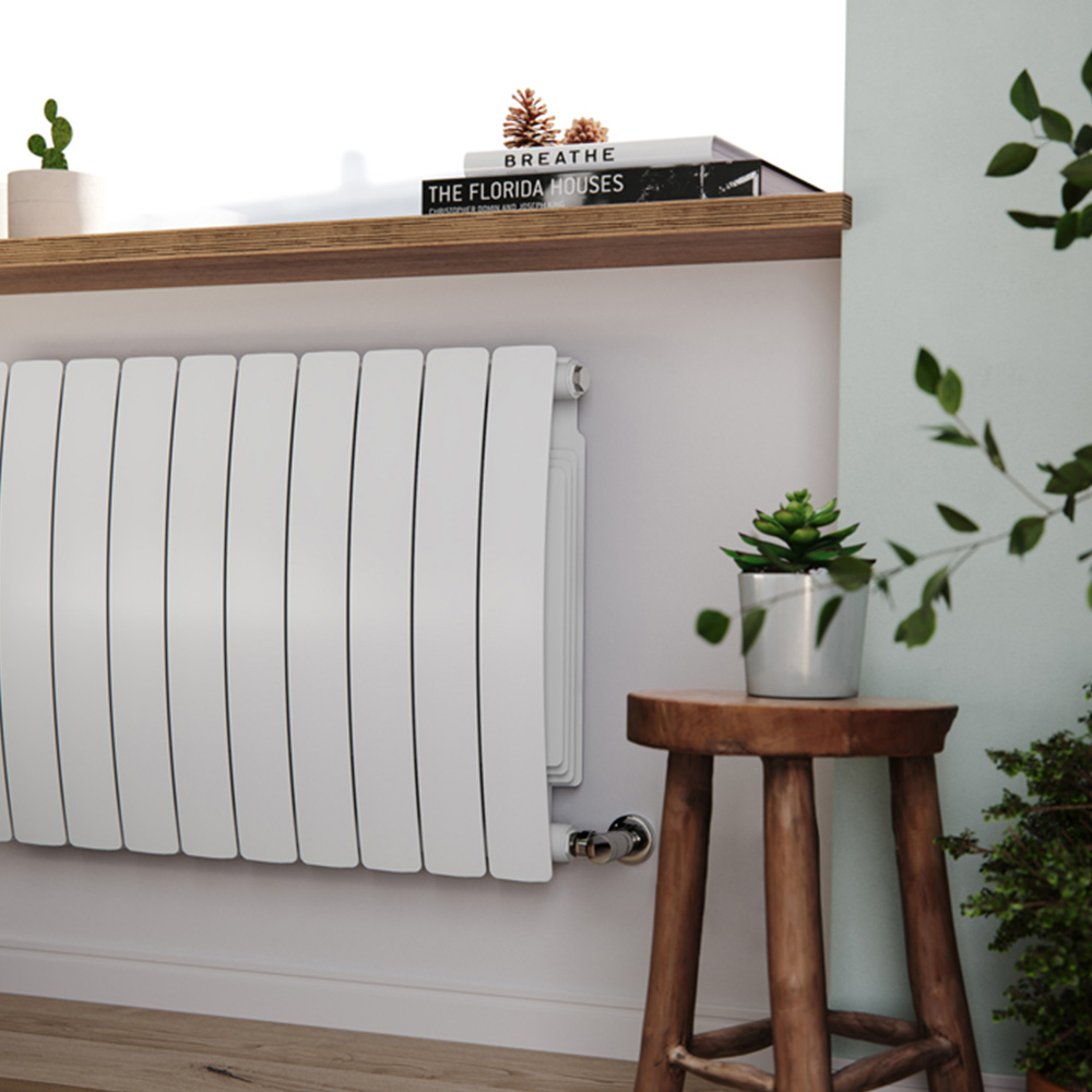 Terma Bergamo 6530BTU Matt White 17 Section Radiator 590 x 1360mm Image 8