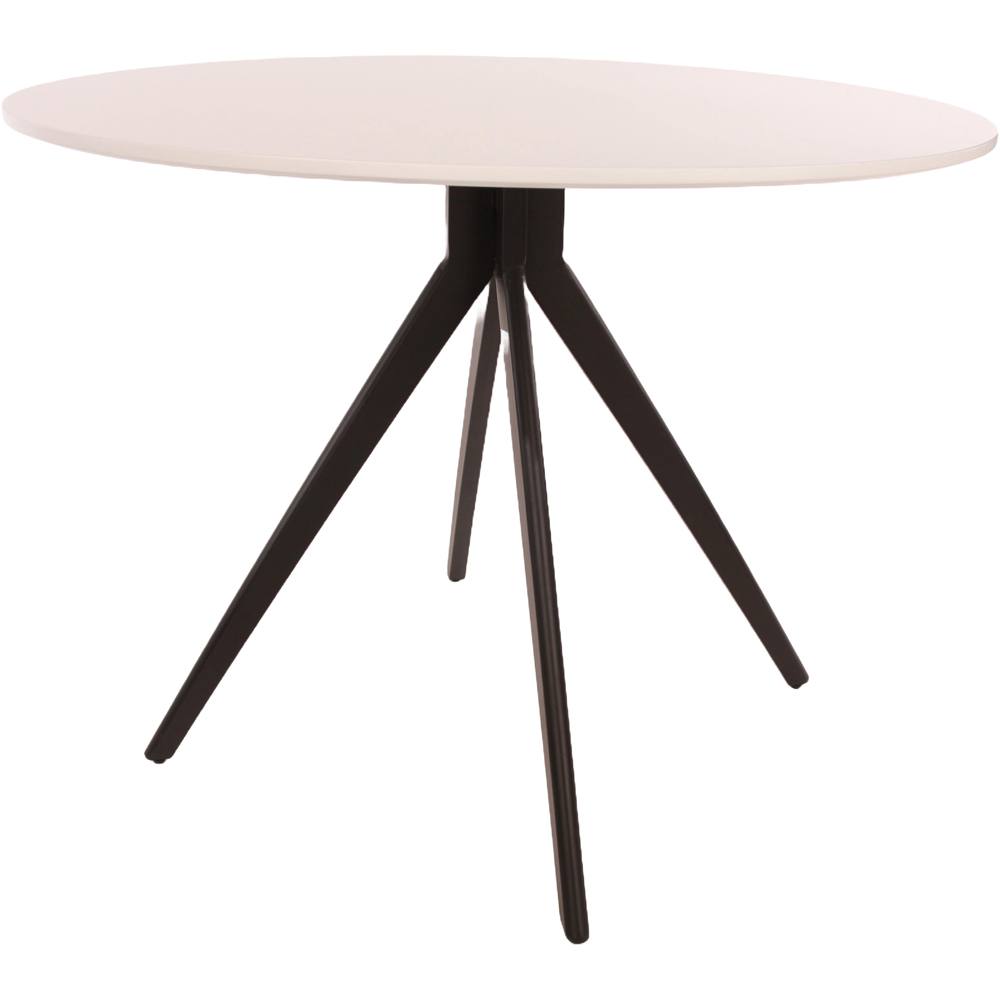 Core Products Aspen 4 Seater Round Dining Set White and Blue Image 3