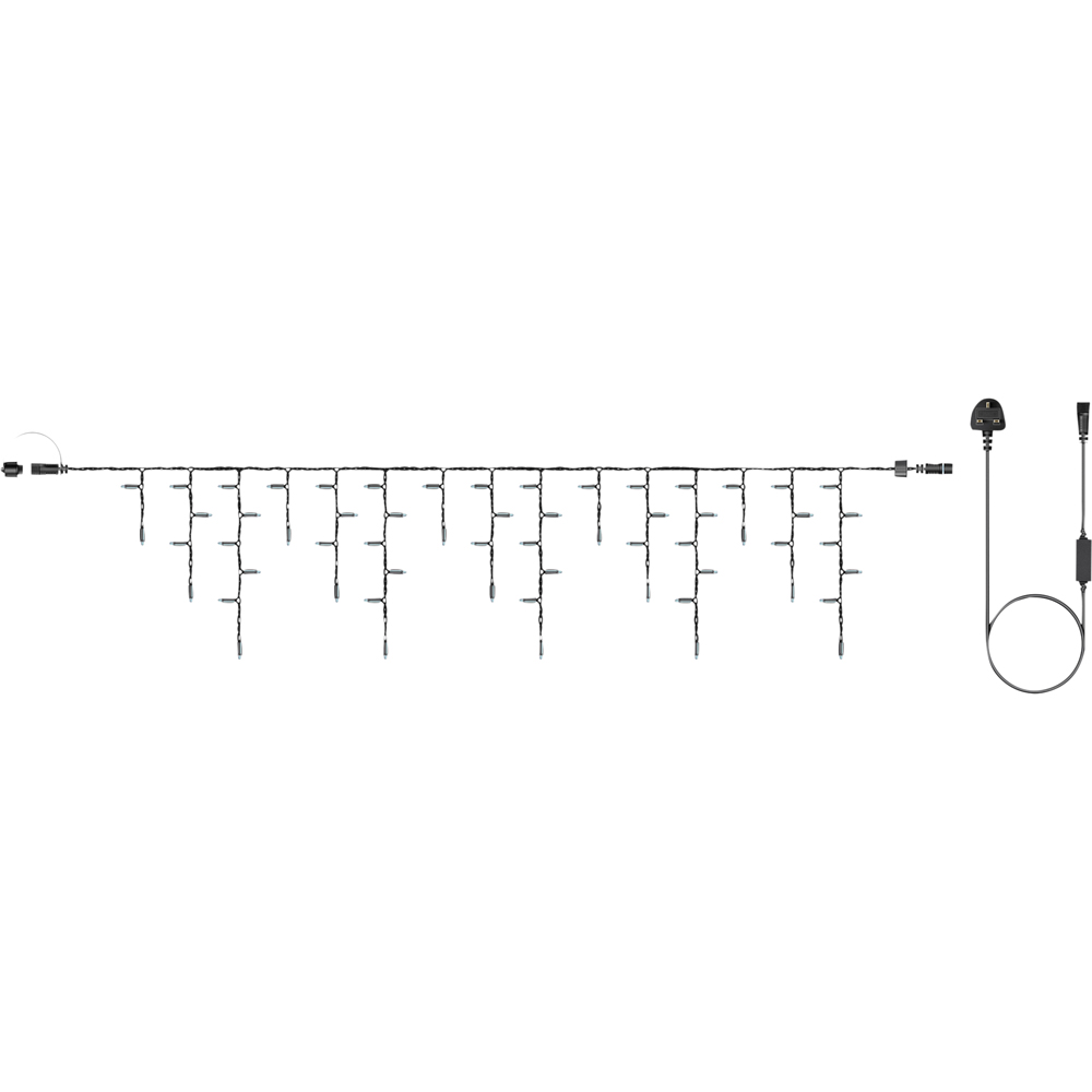 Eagle Connect 240 Warm White LED Black Icicle Light 8m Image 2