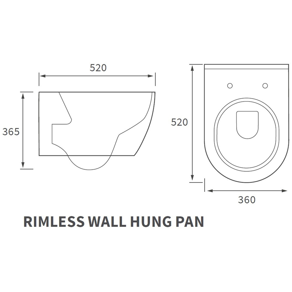 Bathstore Bavaro Wall Hung WC and Soft Close Seat with Dual Flush Image 9
