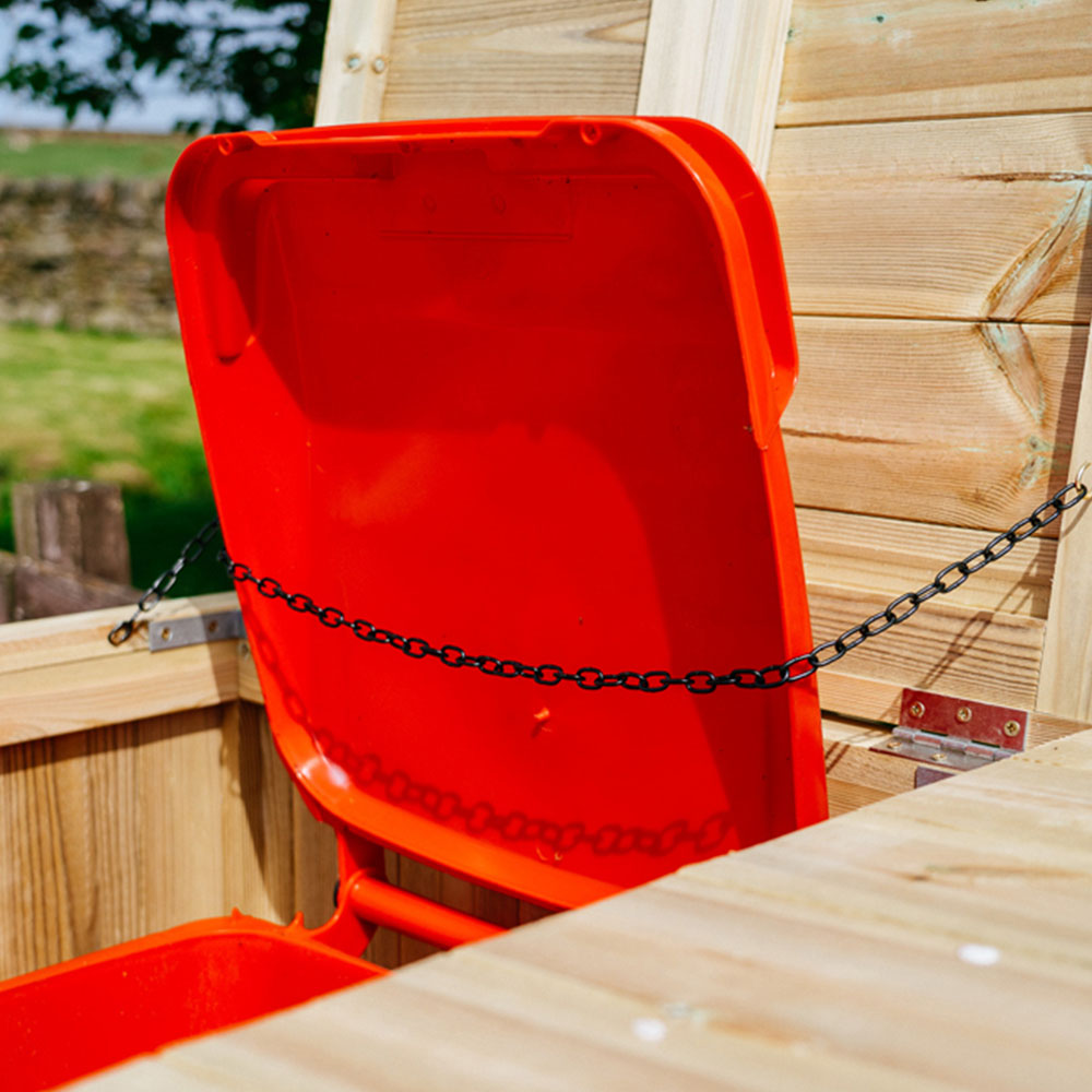 The Garden Village Chatburn 6 Recycle Box 2 Wheelie Bin Shed Image 4