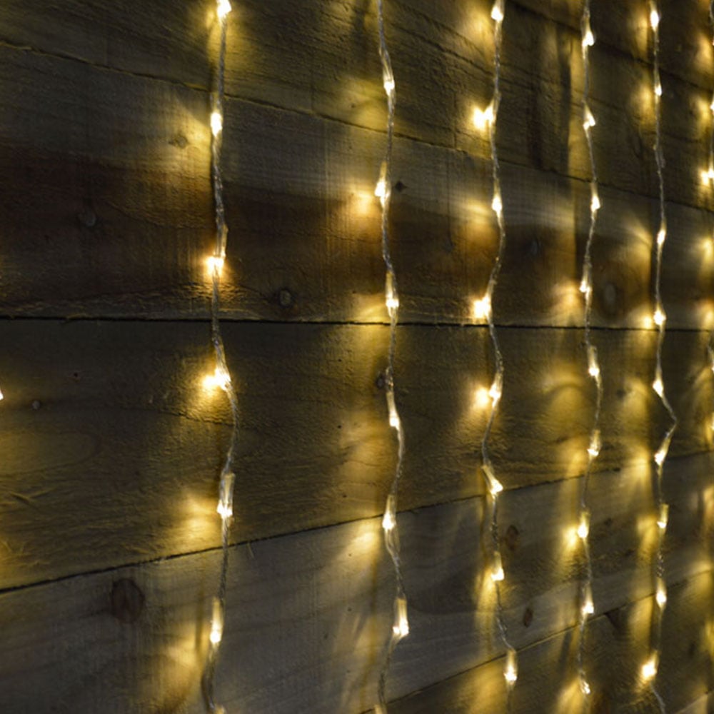 Premier 240 Warm White LED Cascading Waterfall Effect Curtain Light 1.5 x 2m Image 4