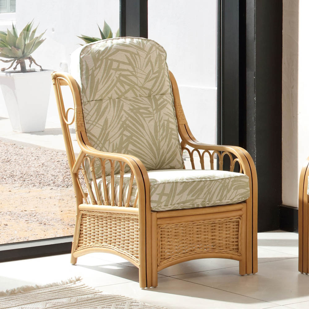 Desser Furniture Vale Light Oak Tropical Armchair Image 6