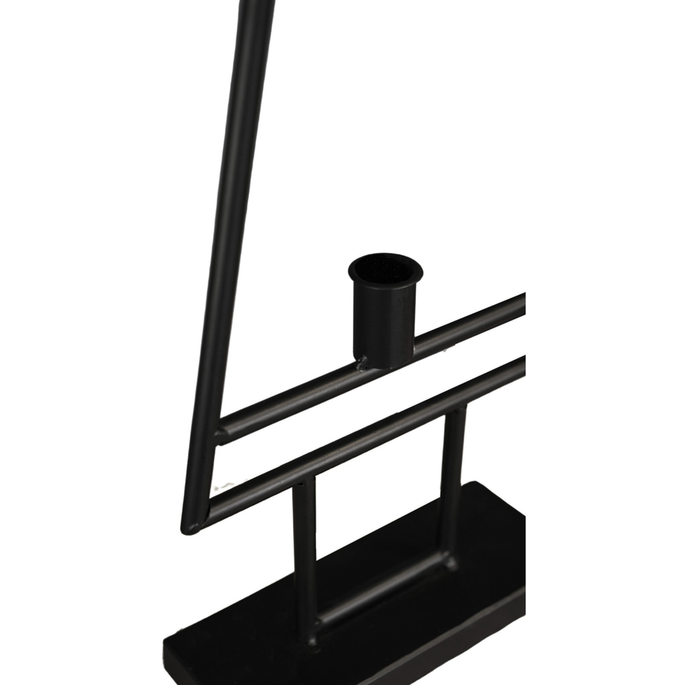 Ivyline Deco Black Table Top Tree-Shaped Candle Holder Image 4