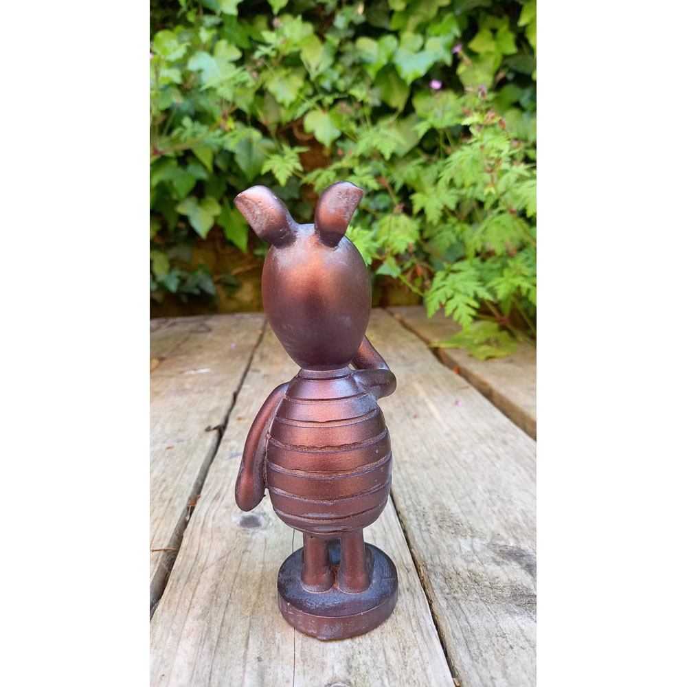 Inspirational Gifting Piglet Polystone Resin Garden Ornament Image 4