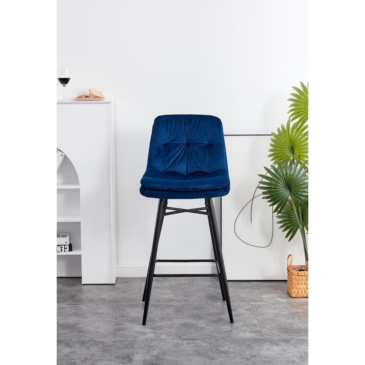 Florence Navy Bar Stool Image 9