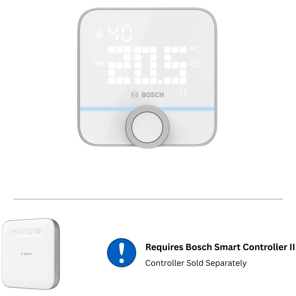 Bosch White Smart Wireless In-Home Home Room Thermostat II with LED Display 230V Image 6