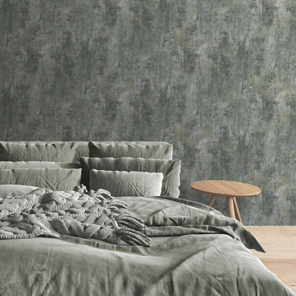 Muriva Cove Jade Textured Wallpaper Image 4