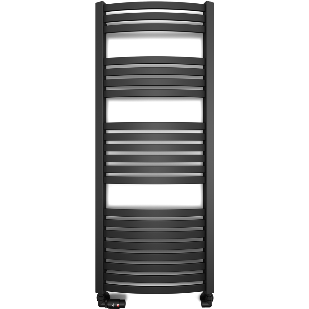 Terma Dexter 1845 BTU Matt Black Electric Heated Towel Rail 1220 x 500mm Image 4